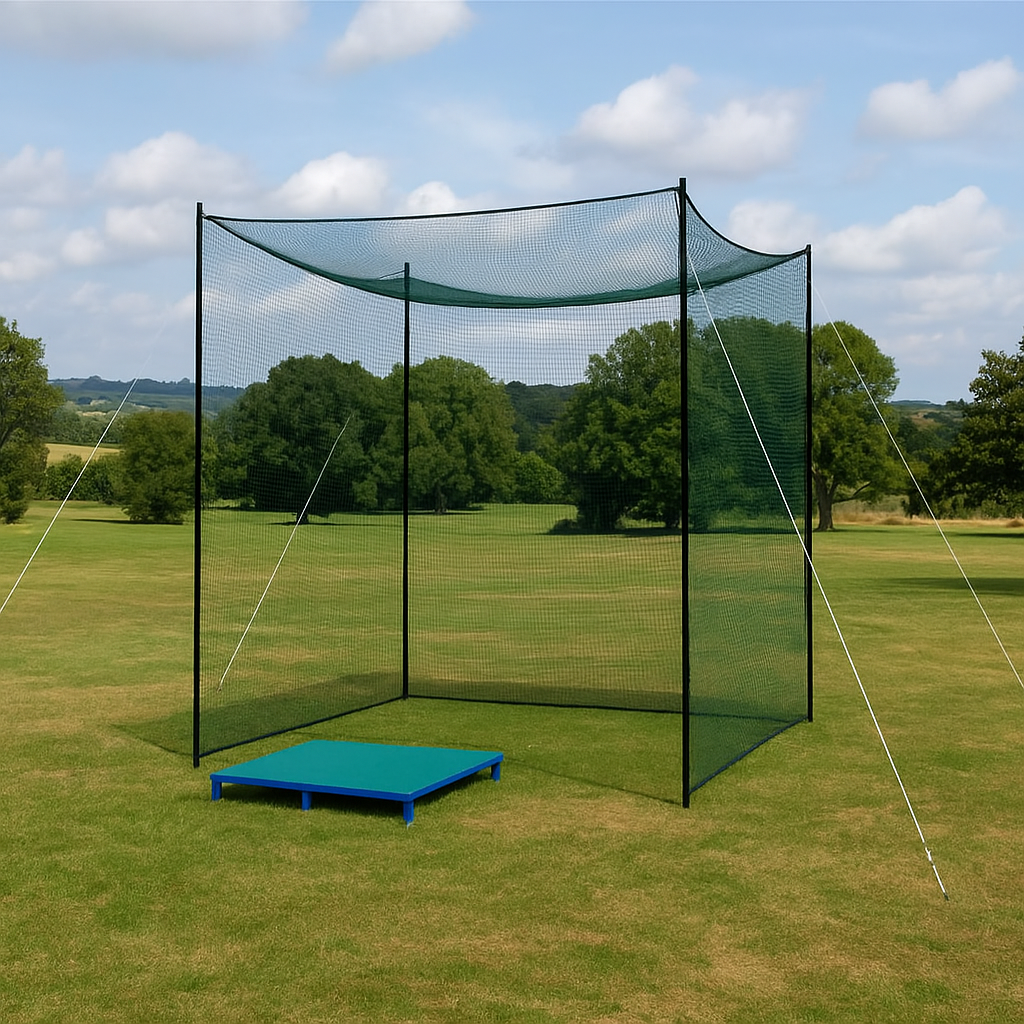 Olive Drab Professional-Grade Golf Practice Net for Home & Club Use