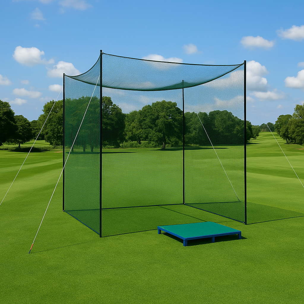 Dark Olive Green Professional-Grade Golf Practice Net for Home & Club Use