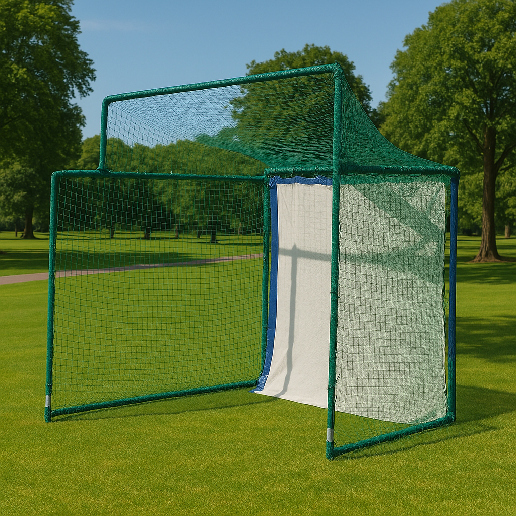 Dark Olive Green Premium Golf Practice Bay with Rot-Proof Impact Net & Stray Shot Protection