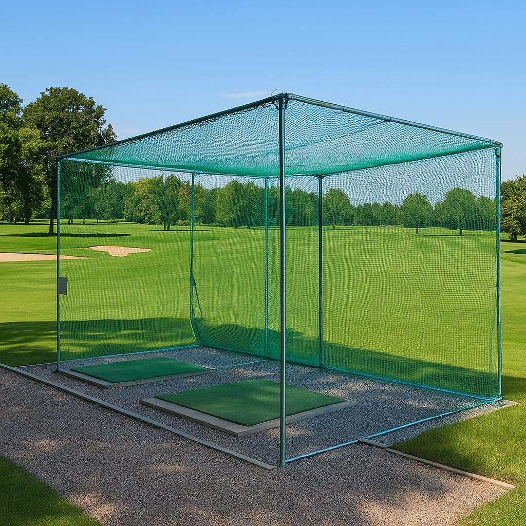 Dark Olive Green Professional Golf Practice Net – Sturdy Galvanised Frame
