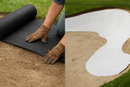 Rosy Brown Golf Course Bunker Membrane Prevents Weeds & Enhances Drainage