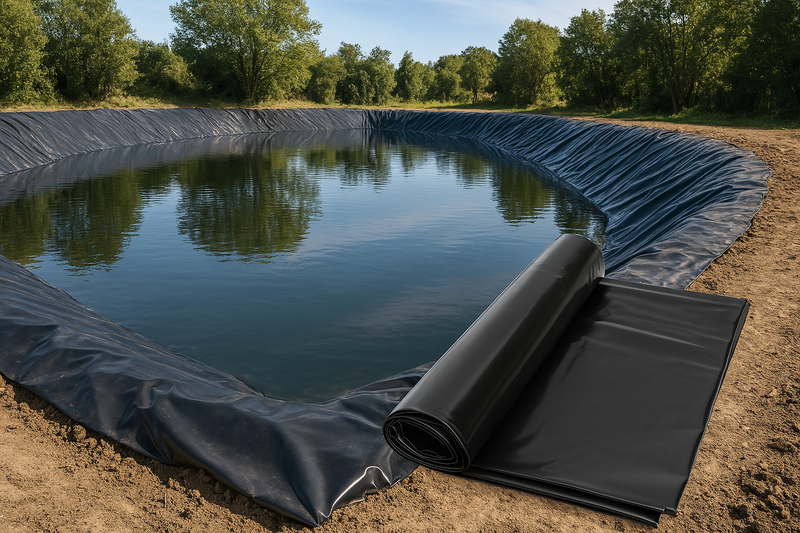 Dark Slate Gray Heavy Duty HDPE Pond Liner 40Year Guarantee Free Underlay
