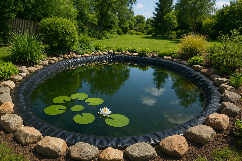 Dark Slate Gray Heavy Duty UV Resistant HDPE Pond Liner With Free Underlay