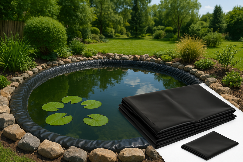 Dark Slate Gray Heavy Duty UV Resistant HDPE Pond Liner With Free Underlay