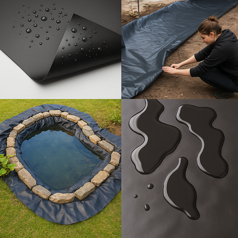 Dark Slate Gray Heavy Duty LDPE Pond Liner Extra Thick 0.35mm With  25Year Guarantee