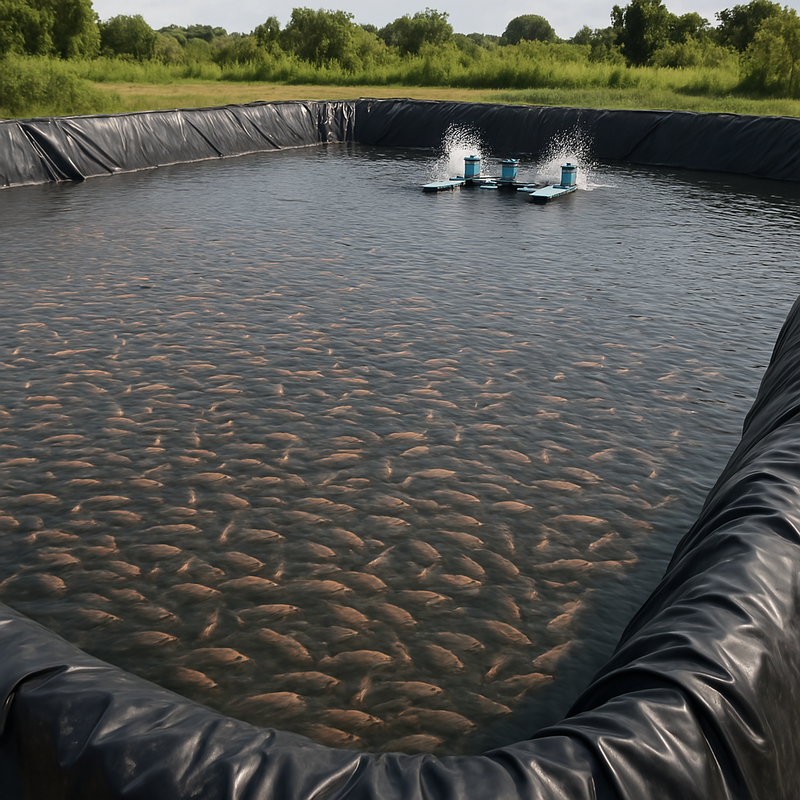 Dark Slate Gray Industrial Heavy Duty Pond Liner 25 Year Guarantee Pond Lining
