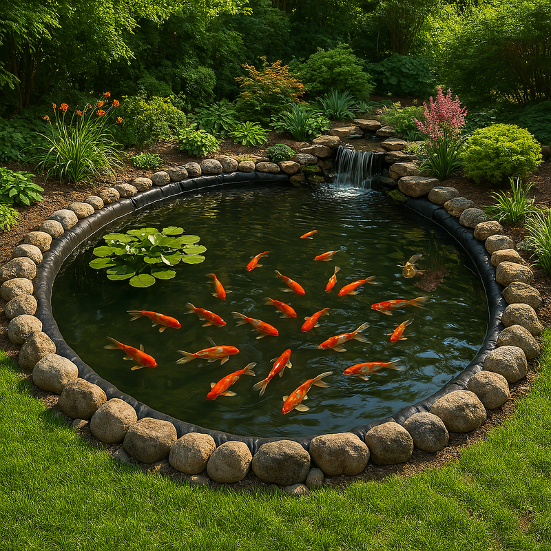 Black Heavy Duty UV Resistant EPDM Pond Liner