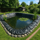 Dark Slate Gray Industrial-Grade HDPE Pond Liner – 25-Year Guarantee | UV-Resistant, Tear-Proof, Waterproof Sheet