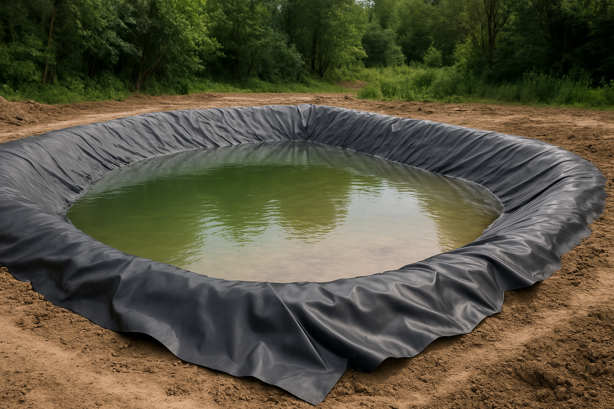 Dark Slate Gray Industrial Heavy Duty Pond Liner 25 Year Guarantee Pond Lining