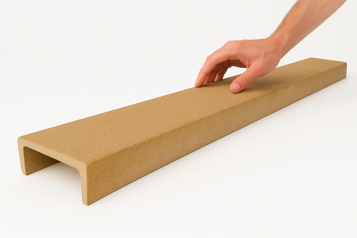 White Smoke Non-Slip DeckGrip Max Anti Slip GRP Structural Decking Boards For Walkways