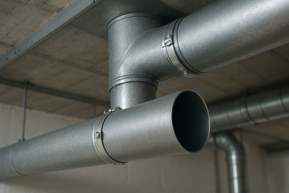 Dark Slate Gray 1.5 Metre Galvanised Steel Clip Pipe – Lipped Ends, Easy-Fit Design
