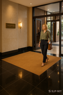 Black Coir Entrance Matting Roll – Natural Coconut 17mm – 1m or 2m Wide – Cut to Size – Indoor/Outdoor Mat with PVC Backing