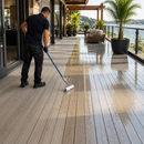 Rosy Brown Non Slip Decking Paint | 2 Part UV Resistant Anti Slip Polyurethane Coating for Wood, Concrete & Metal Decking