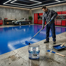 Slate Gray High Build Epoxy Garage Floor Paint – Heavy Duty Two-Part Resin Floor Coating