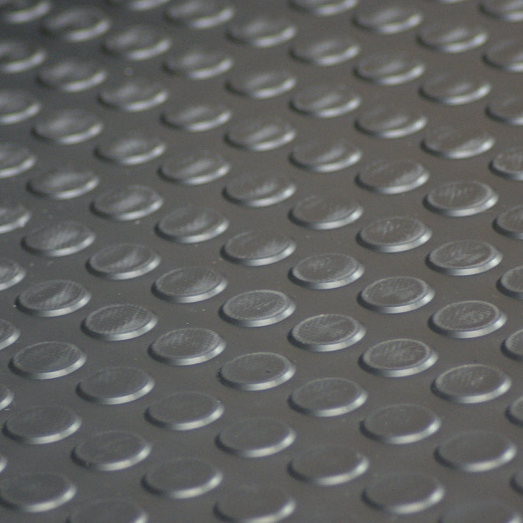 Rubber Garage Flooring Dot Penny Pattern Linear Meter - expressmatting.co.uk