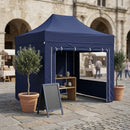 Dark Gray Commercial Gazebo 2m x 3m – Heavy Duty Waterproof Aluminium Pop Up Canopy – Folding Shelter with Optional Sidewalls – Event & Trade Use