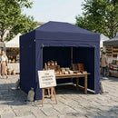 Black Compact Commercial Gazebo 2m x 3m – Heavy Duty Waterproof Aluminium Pop Up Canopy – Folding Shelter with Optional Sidewalls – Event & Trade Use
