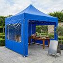 Gray Compact Commercial Gazebo 3m x 3m – Heavy Duty Waterproof Aluminium Pop Up Canopy – Folding Shelter with Optional Sidewalls – Event & Trade Use