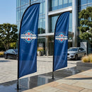 Gray Custom Printed Flags – Advertising Flags for Indoor & Outdoor Events | Single & Double Sided Options
