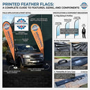 Black Custom Printed Flags – Advertising Flags for Indoor & Outdoor Events | Single & Double Sided Options