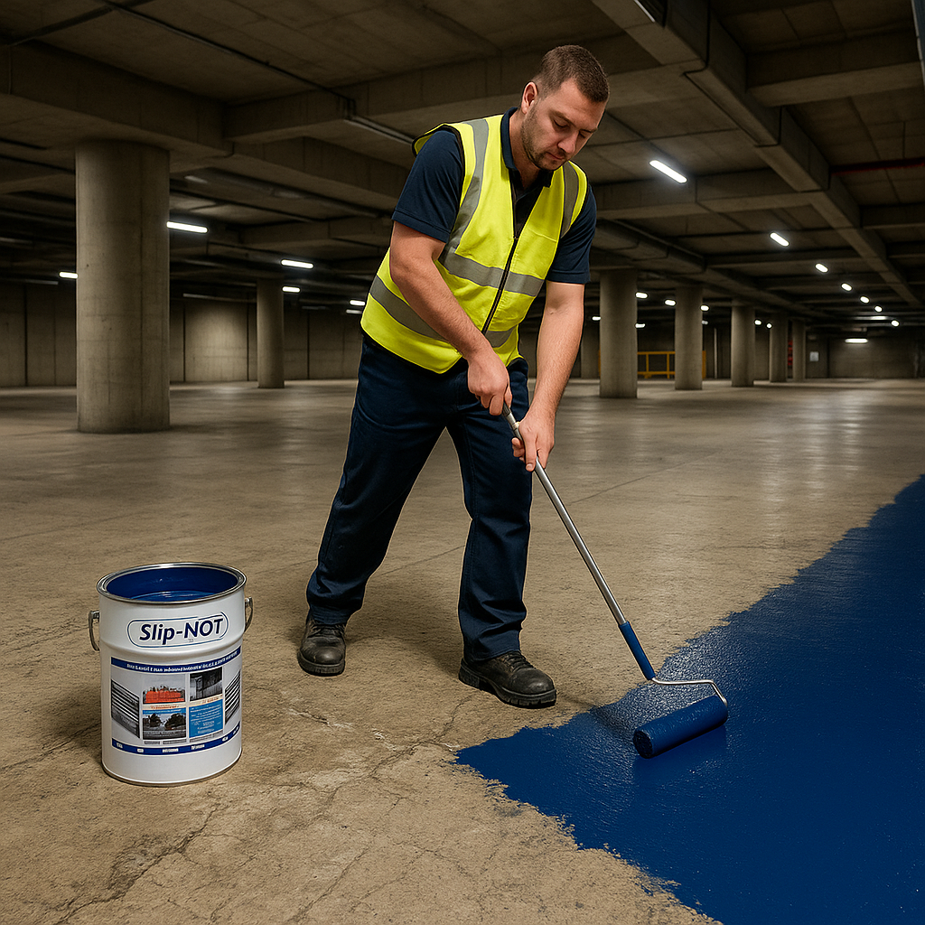 Black Heavy-Duty Industrial Floor Paint for Maximum Durability