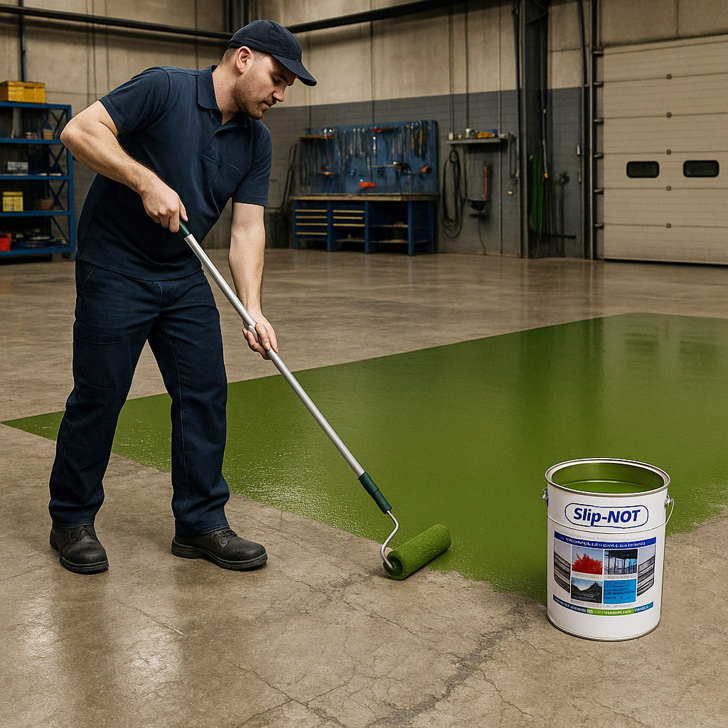 Dim Gray Anti Slip Polyurethane Garage Floor Paint Resin Based High Build