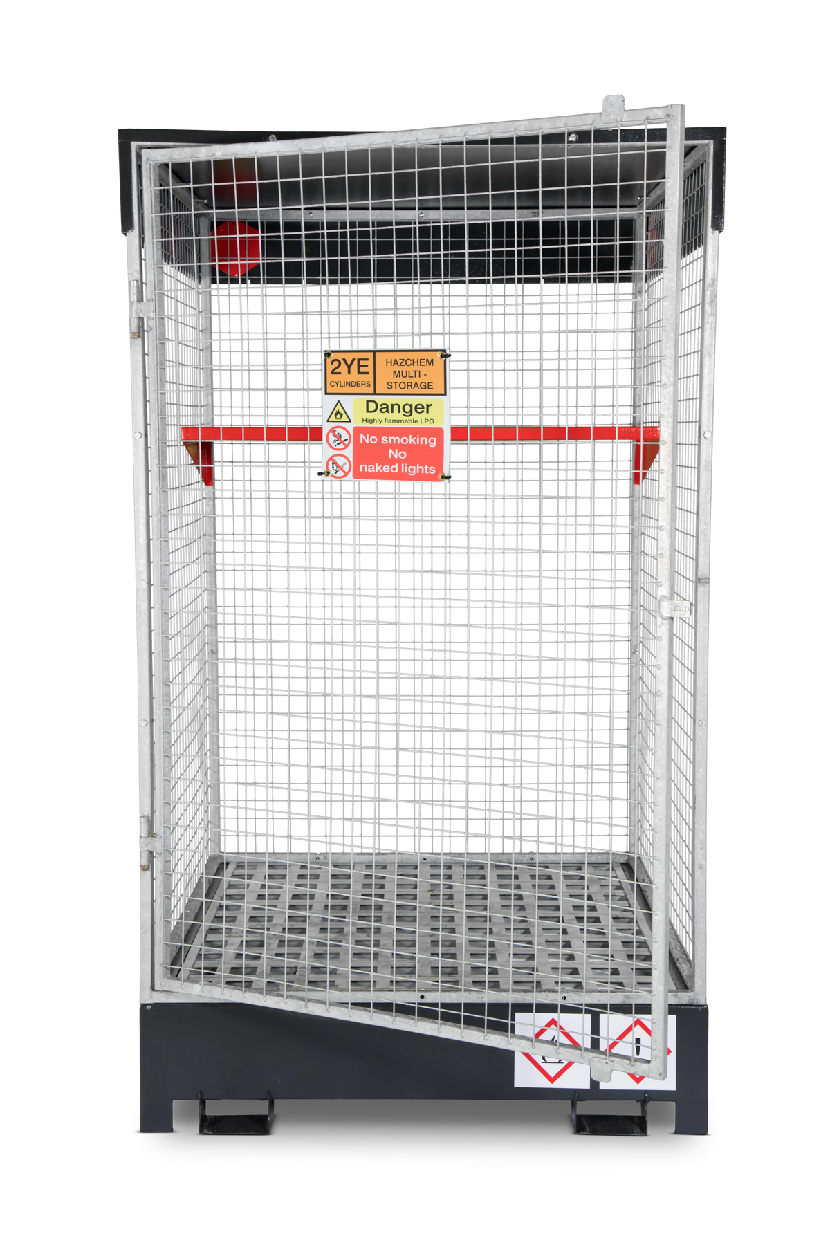 Gray Armorgard DrumCage COSHH Compliant Storage Unit for liquids, gases and solids