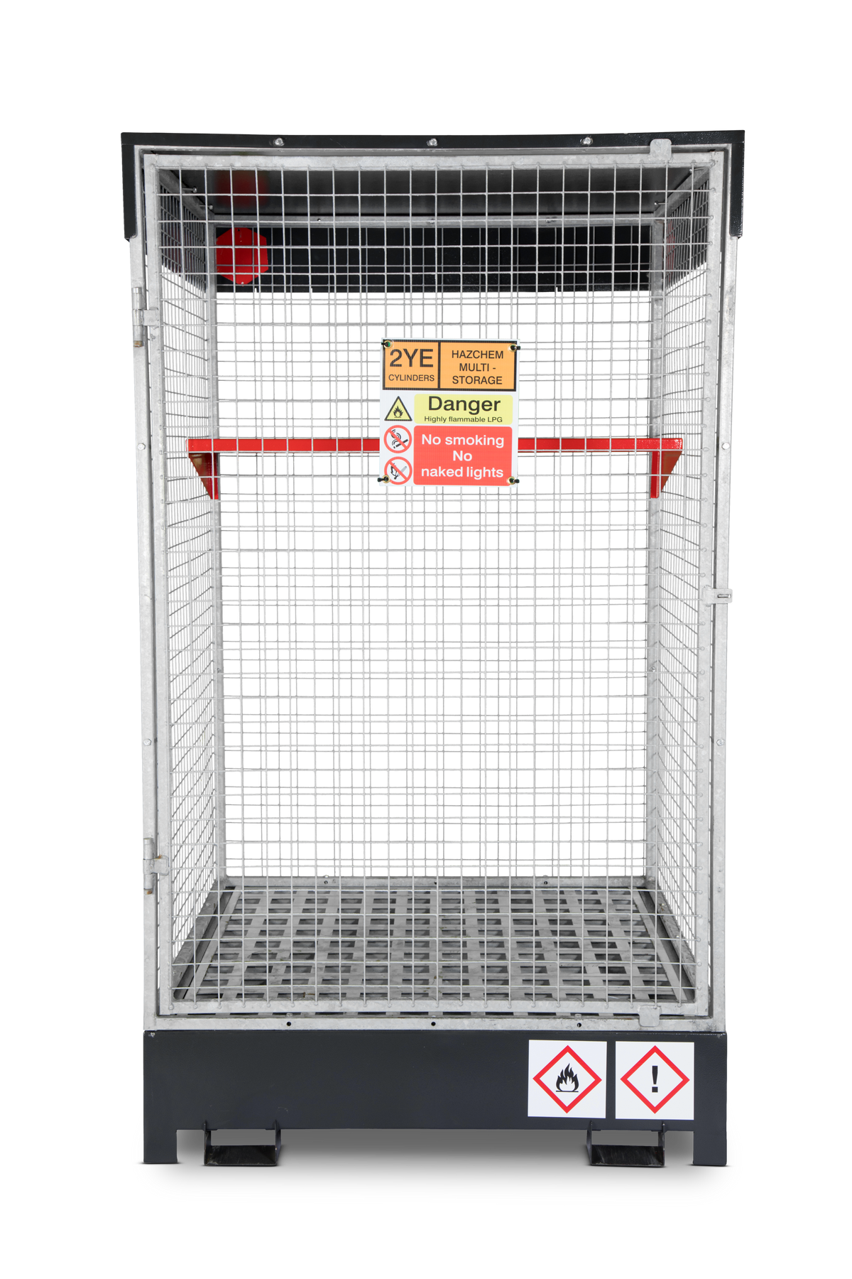 Gray Armorgard DrumCage COSHH Compliant Storage Unit for liquids, gases and solids