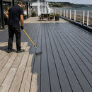 Dim Gray Non Slip Decking Paint | 2 Part UV Resistant Anti Slip Polyurethane Coating for Wood, Concrete & Metal Decking