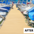 Wheat Non-Slip DeckGrip Max Anti Slip GRP Structural Decking Boards For Walkways