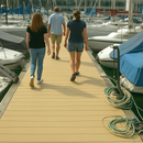 Dark Khaki Non-Slip DeckGrip Max Anti Slip GRP Structural Decking Boards For Walkways