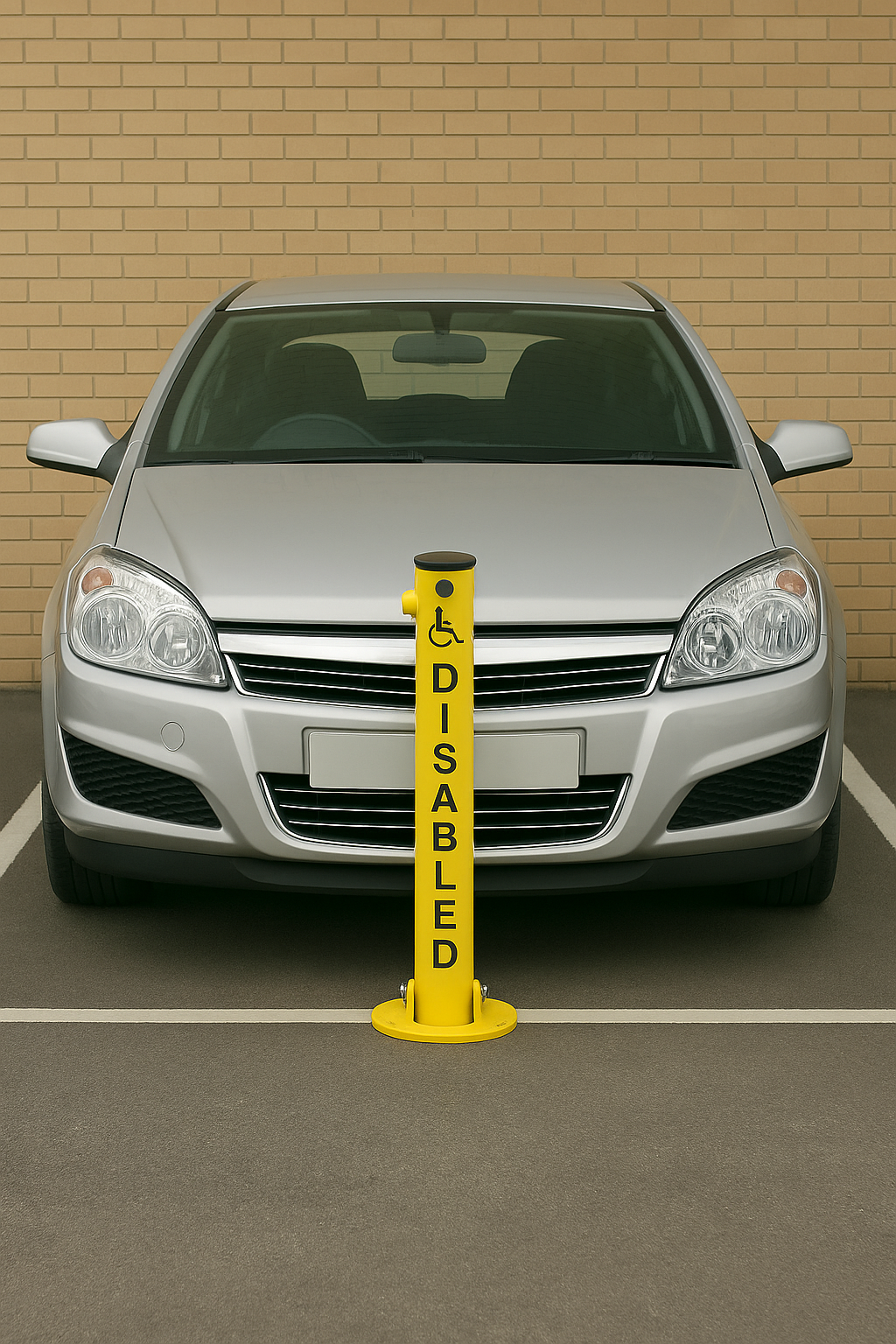 Disabled Access Fold-Down Parking Post 