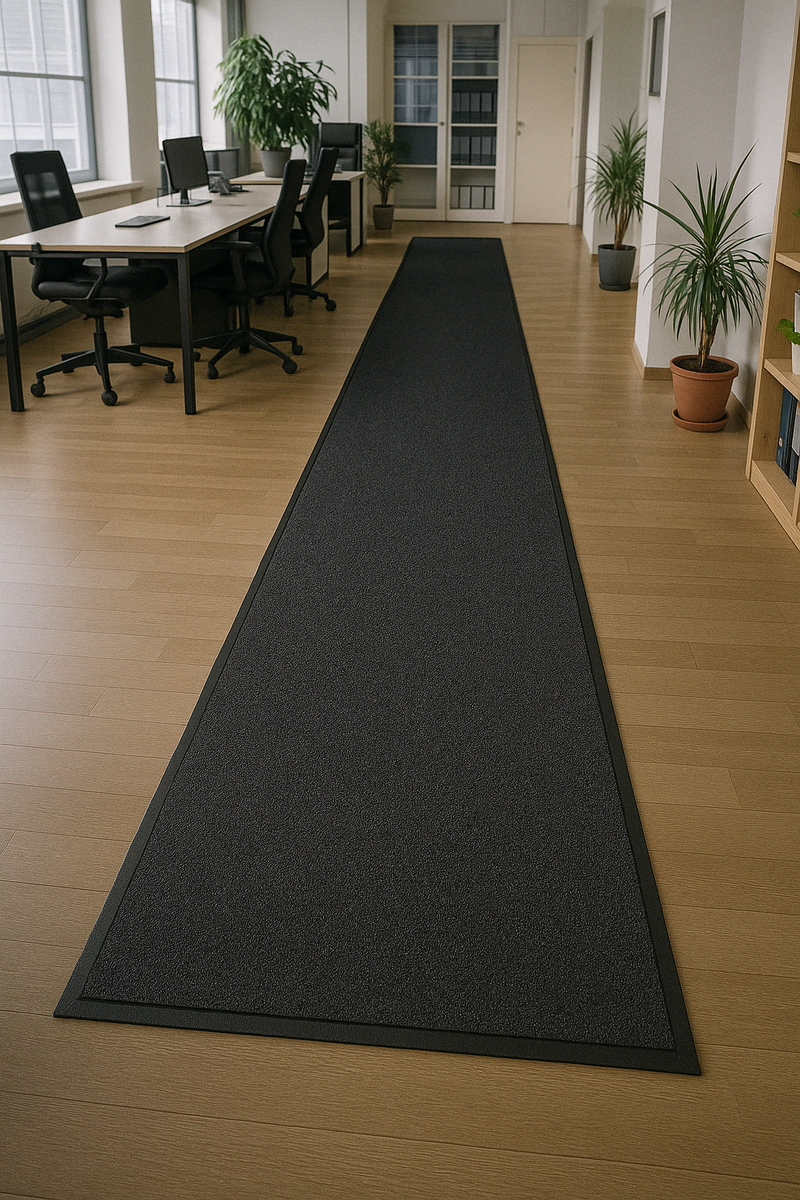 Dim Gray Heavy Duty Barrier Runner Non-Slip Mat - Durable Rubber, Anti-Slip, Floor Protection, Easy Clean, Industrial/Commercial Use, Versatile & Long-Lasting