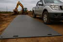 Dark Olive Green DeckTuff™ 20 Tonne Ground Protection Mat (2450 × 1230 × 12 mm) – Non-Slip Recycled Access Board for Construction, Groundworks & Utilities