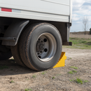 Heavy-Duty Solid Rubber Wheel Chock 1
