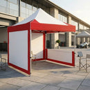 Dark Gray Heavy Duty 2.5m x 2.5m Pop-Up Gazebo | Industrial Aluminium Waterproof Event Shelter with Sidewalls