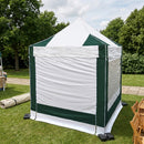 Light Gray Heavy Duty 2.5m x 2.5m Pop-Up Gazebo | Industrial Aluminium Waterproof Event Shelter with Sidewalls