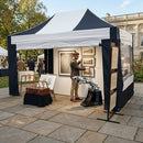 Rosy Brown Heavy Duty 3m x 4.5m Pop-Up Gazebo | Industrial Aluminium Waterproof Event Shelter with Sidewalls