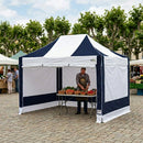 Dark Gray Heavy Duty 3m x 4.5m Pop-Up Gazebo | Industrial Aluminium Waterproof Event Shelter with Sidewalls