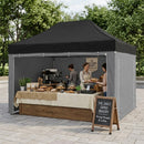Dark Slate Gray Heavy Duty 3m x 3m Pop-Up Gazebo Replacement Canopy – Waterproof PVC Coated Polyester Cover