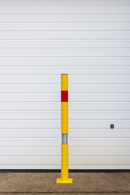 High-Visibility Yellow & Red “Bendy” Bolt-Down Parking Post 2