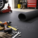 Dark Slate Gray Fine Ribbed Premium Anti-Slip Rubber Matting for Safety and Durability