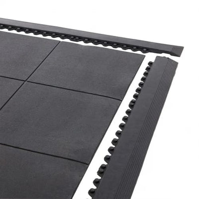 Dark Slate Gray Heavy Duty Safety-Tested Black Playground Tiles for Play Areas