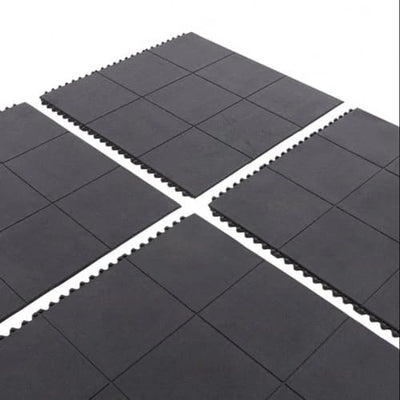 Dark Slate Gray Heavy Duty Safety-Tested Black Playground Tiles for Play Areas