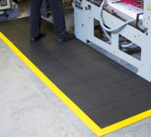 Dark Slate Gray Anti Fatigue Industrial Mats Tiles Comfortable Support for Workplace