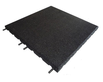 Dark Slate Gray Interlocking Cushioned Rubber Safety Tiles for Kids' Play Areas