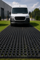 Dark Slate Gray Rubber Grass Mat Roll | EN1177:2018 Certified | 1m × 10.5m × 23mm | Heavy-Duty Recycled Rubber | Playground & Events