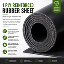 White Smoke Reinforced SBR Rubber Sheet – 1-Ply Cloth Insert - High-Strength Gasket Material for Hot Water, Air & Hydraulic Services