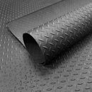 Dim Gray Heavy-Duty Diamond Tread Rubber Matting – Non-Slip Industrial Safety Flooring Roll