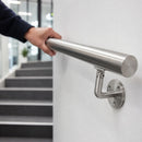 Light Gray Premium 316 Stainless Steel Adjustable Handrail Bracket with 78mm Projection for 48.3mm Tube Installation